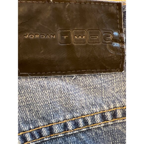 Jordan Two3 Men Distressed Blue Y2K Jeans Size 34 x 34 - Picture 7 of 11